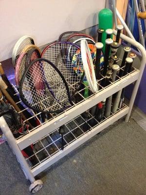 Tennis rackets & baseball bats