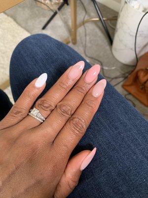 Dipped nails with Gel polish