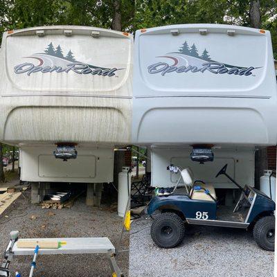 RV Detailing Before and After