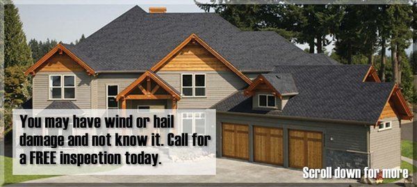 Free Hail Inspections, we work with all major insurance companies.