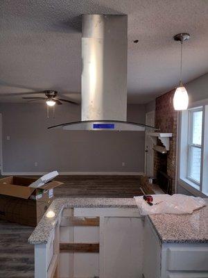 Installation of Vent Hood