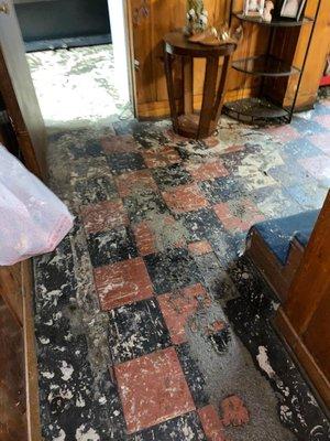 Initial water damage