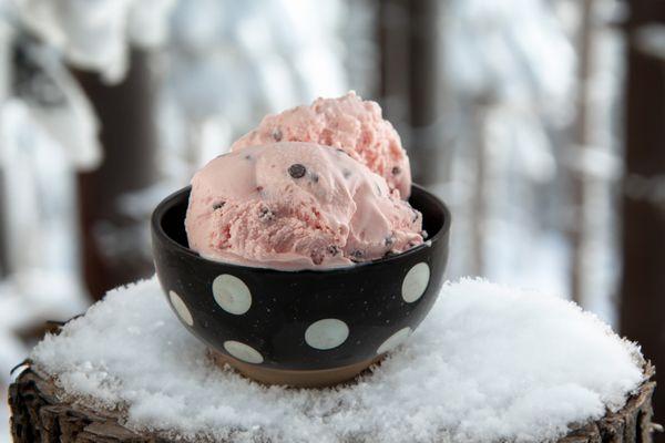 Cherry chocolate chip. Just one of many possible flavors that may pop up each week.