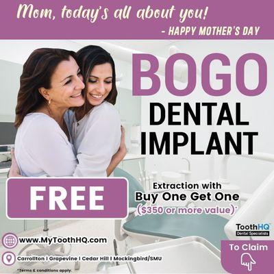 #BOGODENTALIMPLANT #Periodontist #FREECONSULT #Dentalimplant #Dentalcare #Dentalclinic #Grapevine #Texas #HealthySmile #Implant #ToothHQ