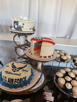 You can bring in your own cakes...these are by Brittany Cotton