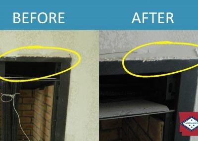 Before & after AeroBarrier