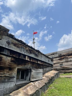 Shot of the British flag from the Guard's Hut.