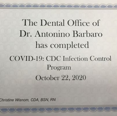 COVID-19. Infection Control Program