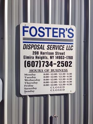 Foster's Disposal Svce