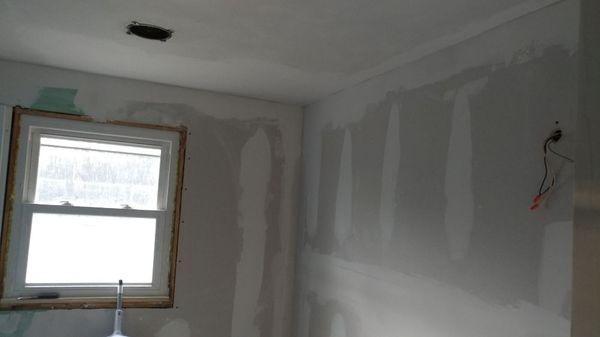 New drywall installation