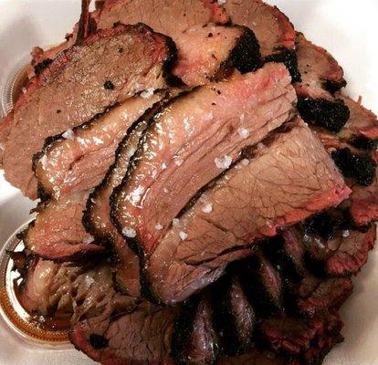 Flavorful, juicy, smoked brisket.