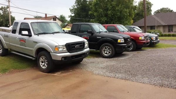 Clean, Late Model service Trucks.