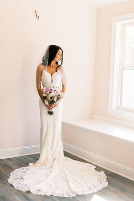 Real bride Caroline: photo by Jamie Vinson