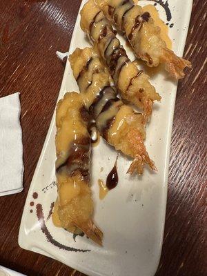 Tempura shrimp appetizer