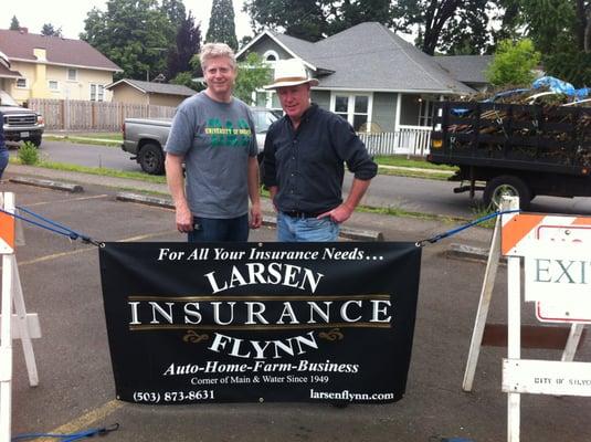 Larsen Flynn and Grange Insurance sponsored community Recycle and Shred Event.