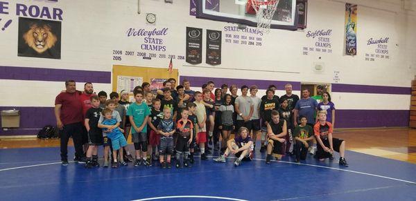 All day Saturday wrestling clinic with a former USA team remember.