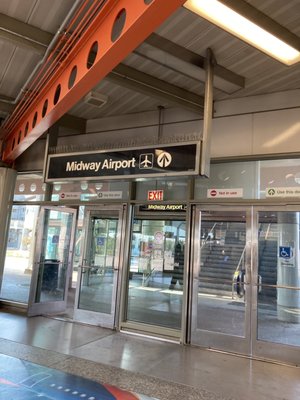 Entrance to Midway airport