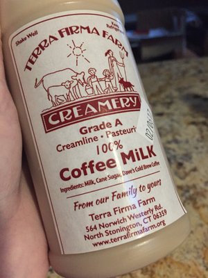 Coffee milk--made with Dave's coffee syrup (from Rhode Island)!!  Perfection!!