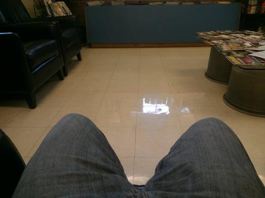 In the waiting room..