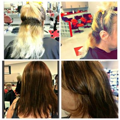 Before and after done by sammantha gnagey