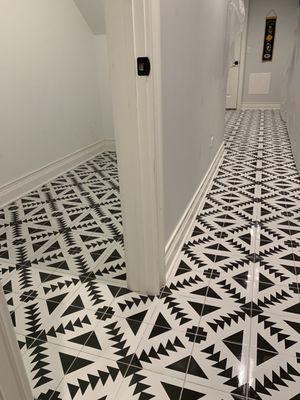 Hallway and closet ceramic tiles