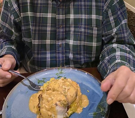 Sullivan's special " Cornbread Stuffed Flounder"