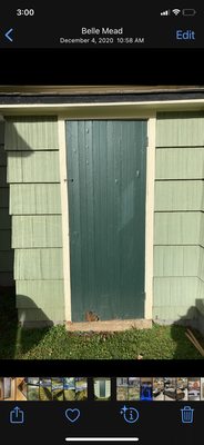 Door rotted at the bottom