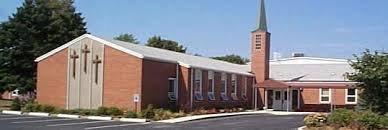 Entrance to Hope UMC from Hwy 64/Waterville St.