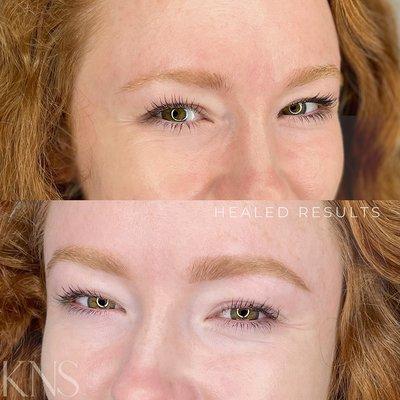 Healed results on this beautiful natural redhead