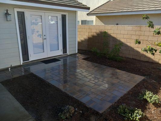 Small paver job