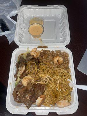 Shrimp and Beef  Hibachi