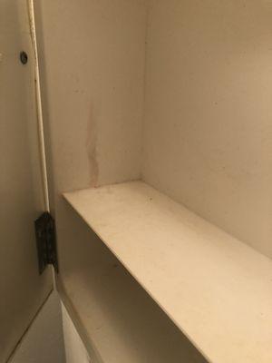 Dirt in the cabinets