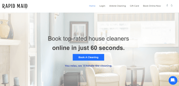 Book top-rated house cleaners online in just 60 seconds!