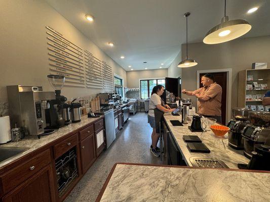 Counter with bar seating