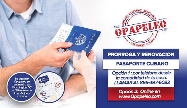 Prorroga Y Renovacion pasaporte cubano, como lo hacemos