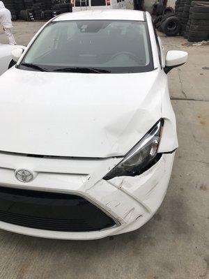 The before picture on the 2017 Yaris!