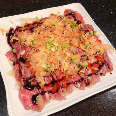 so delicious!!! Beef sashimi salad！must try this！