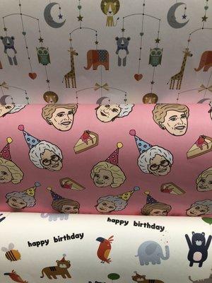 Golden Girls wrapping paper