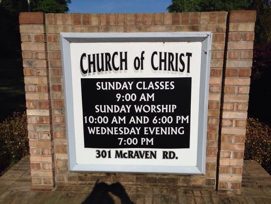 McRaven Road Church of Christ