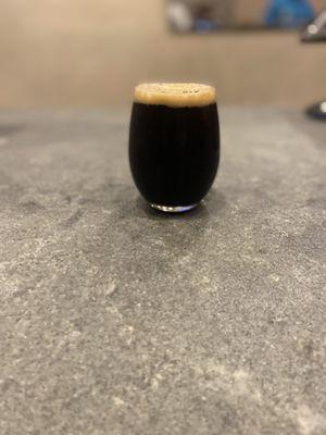 Ugly Sweater Party.. imp stout w/ coffee, cinnamon, vanilla, and almonds