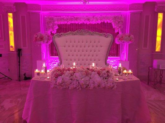 Sweetheart Table Wedding Decor