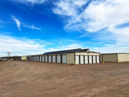 Storage units at National Self Storage in Deming, NM.