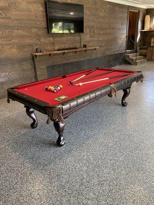 8' Kruger pool table by Presidential Billiards