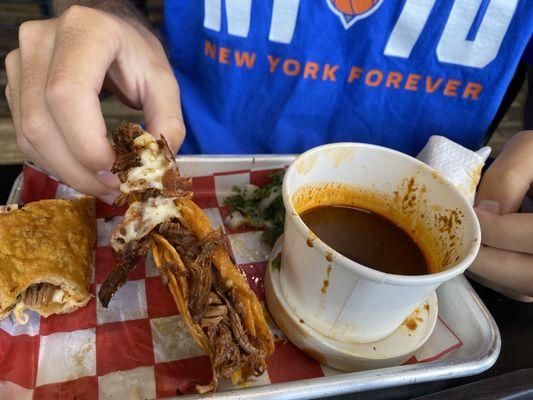 Birria tacos