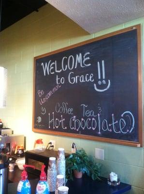 Very welcoming parishioners and ministers! Coffee/ cocoa lounge.