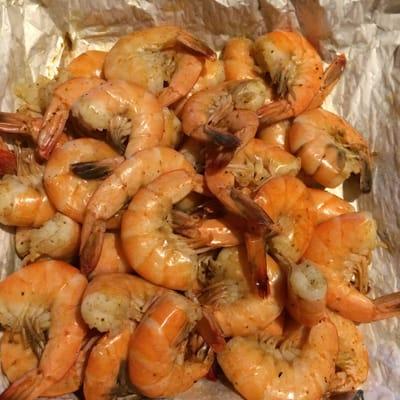 Steamed shrimp