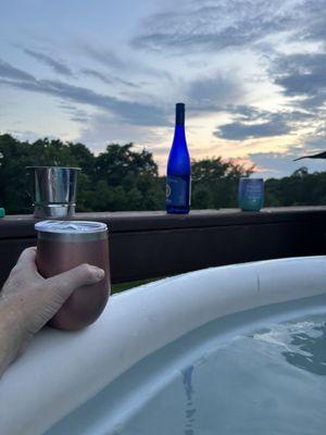 View from the hot tub!