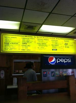 Menu board