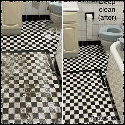 another tough bathroom deep cleaning. BEFORE and AFTER