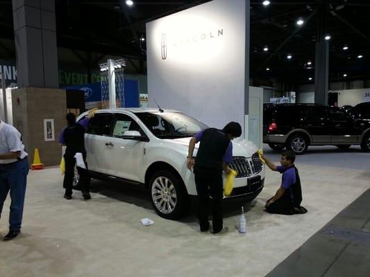 Our team hard at work at the Seattle Autoshow.